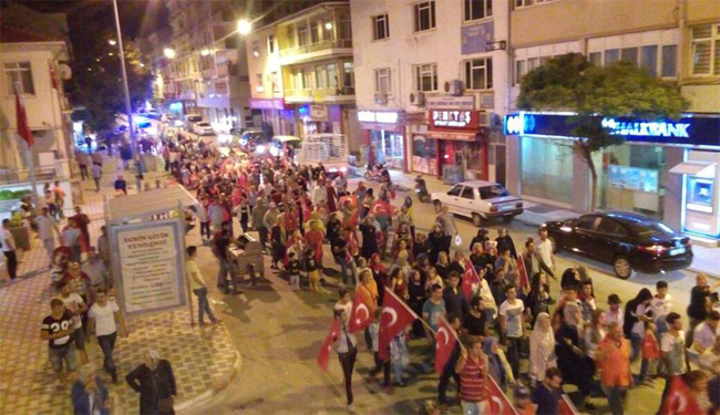Pınarhisar DARBE’ye “HAYIR” dedi