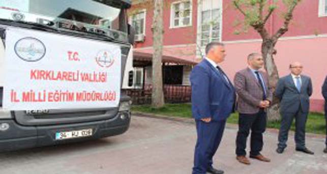 Kırklareli’den El-Bab bölgesine yardım tırı gitti