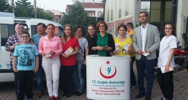 Pınarhisar Devlet Hastanesinden broşürlü bilgilendirme