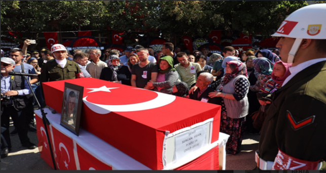 Edirne şehidini uğurladı