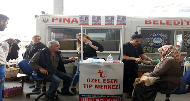Pınarhisar Belediyesi’nden sağlık hizmeti