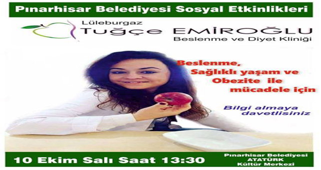 Sağlıklı Yaşam, Beslenme ve Obezite ile mücadele semineri düzenlenecek