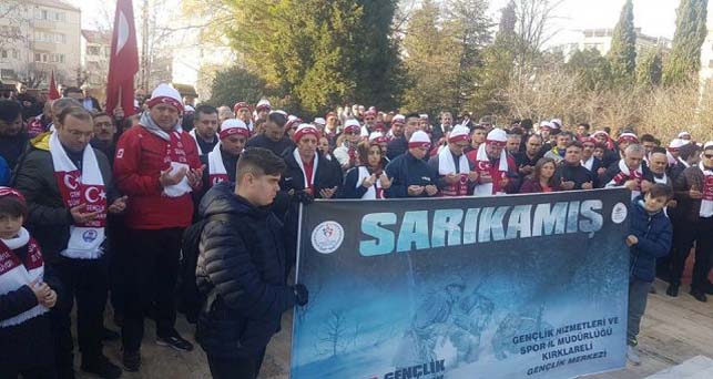 Kırklareli Sarıkamış Destanı’nı yazanlar için yürüdü