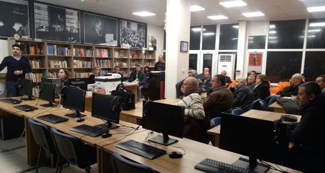 Pınarhisar’ da gece eğitimleri devam ediyor
