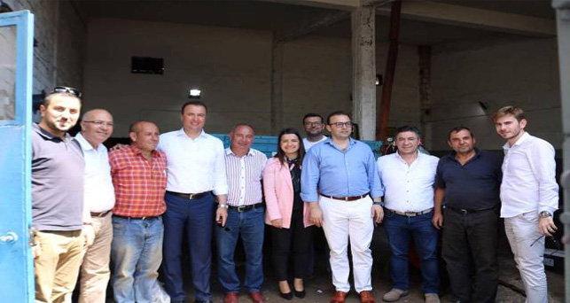 Sanayi esnafını ziyaret ettiler