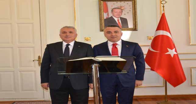 Vali Bilgin’ den Vali Yıldırım’a ziyaret