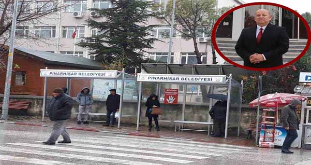 Mahalle aralarında otobüs durağı