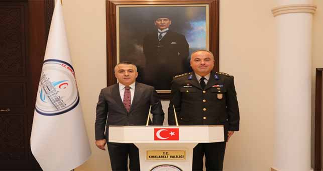 Pınarhisar Garnizon Komutanından Vali Bilgin’e ziyaret