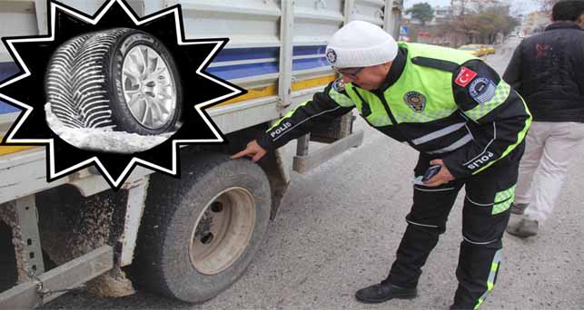 Kış lastiği denetimleri başladı