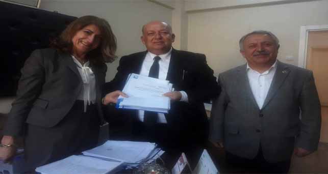 Başkan Cingöz adaylık dosyasını teslim etti