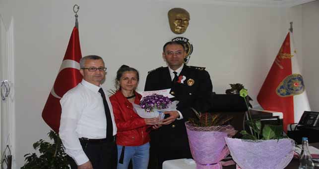 İlçe Emniyet Müdürü Hüsnü Uz’u ziyaret ettik