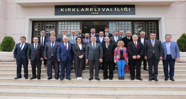 Kırklareli İl Genel Meclis Üyeleri’nden Vali Bilgin’e ziyaret