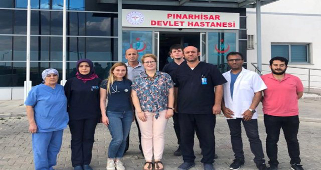 Dr. Cerit, Pınarhisarlı sağlıkçıları ziyaret etti