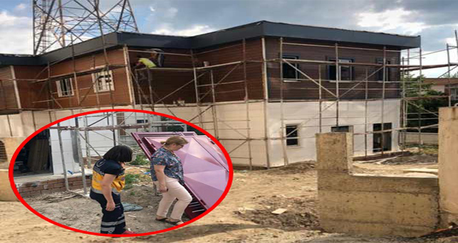 Aile Sağlığı Merkezi İnşaatını ziyaret etti