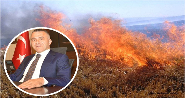 Vali’den Anız Yangınları uyarısı