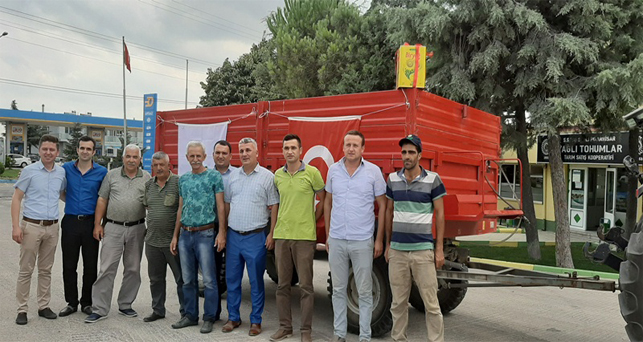İlk ayçiçeği alımı Pınarhisar’da yapıldı