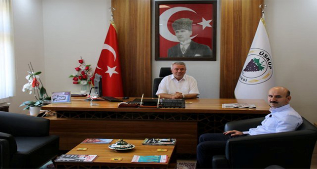 Müdür Öztürk’ten başkan Kasap’ı ziyaret etti