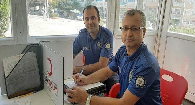 Pınarhisar Emniyeti'nden kan bağışına destek
