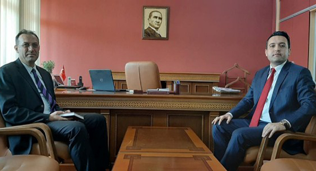 Müdür Uz’dan Müdür Arı’ya “Hayırlı Olsun” ziyareti