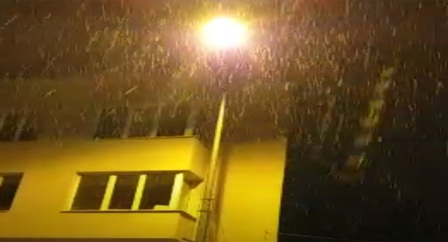 Pınarhisar’da kar yağışı