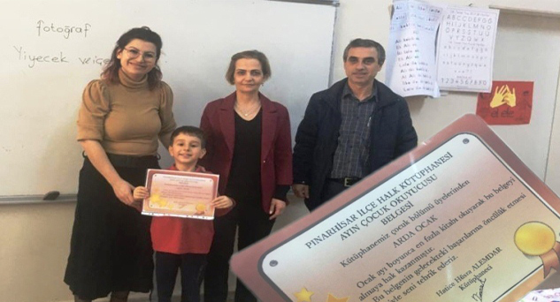 Ayın çocuk okuyucusu Arda Ocak seçildi