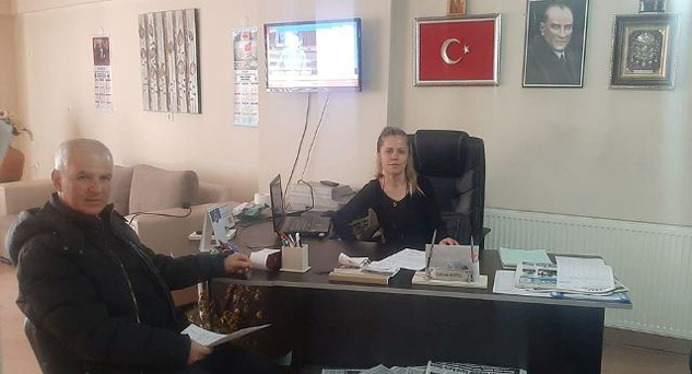 Başkan Uz’dan gazetemize ziyaret