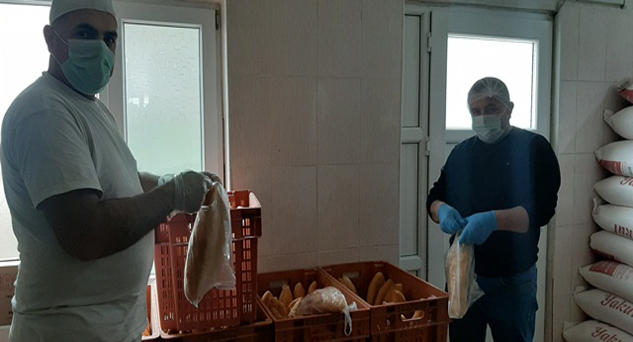 Pınarhisar’da ekmekler poşete