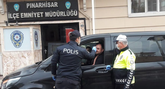 Pınarhisar’da ateş ölçerli “corona virüs” tedbiri