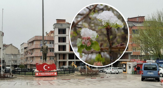 Istrancalarda kar Pınarhisar’da yağmur