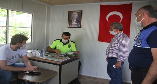 Pınarhisar’daki taksi durakları denetlendi