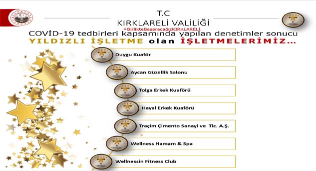 TRAÇİM’e “Yıldızlı İşletme” sertifikası
