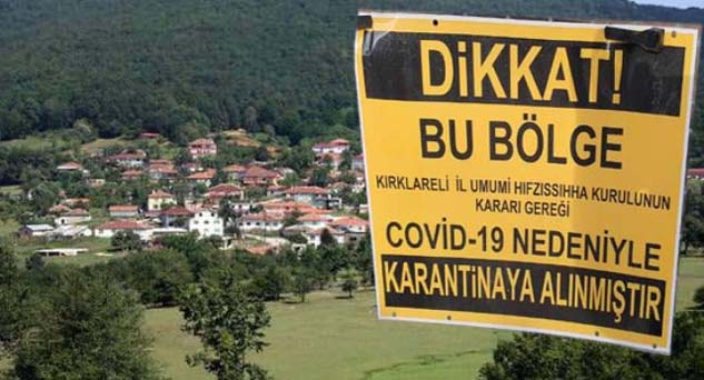 Balaban Köyüne karantina kararı