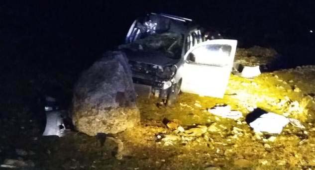 Akören yolunda trafik kazası; 1 ölü