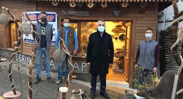 Yenice Köyü’ndeki atölyeyi gezdi