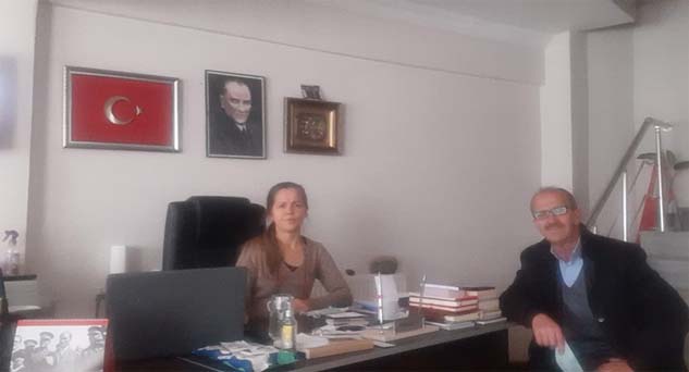 Çayırdere Muhtarından gazetemize ziyaret