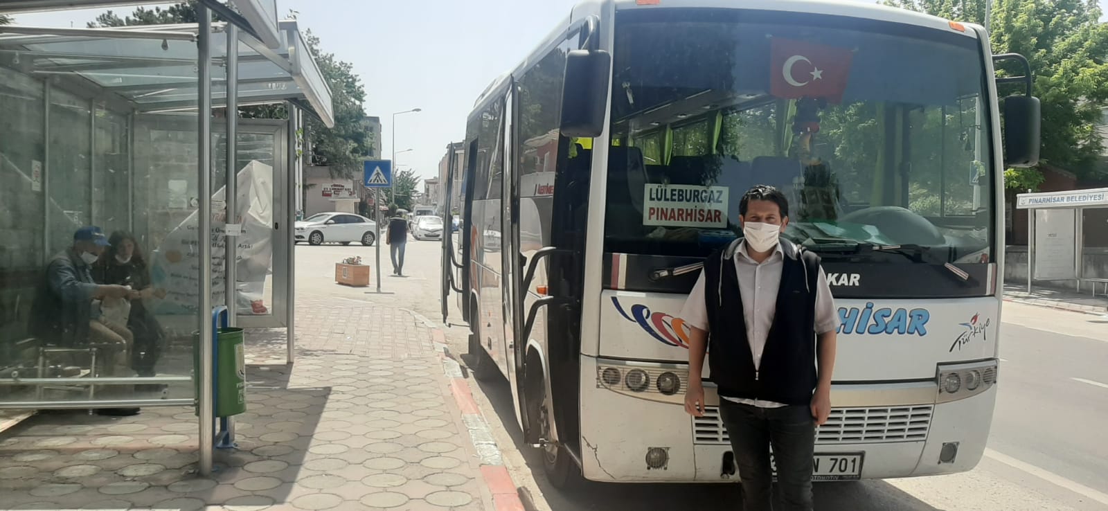 Minübüs durağı yeni yılda sessiz kaldı