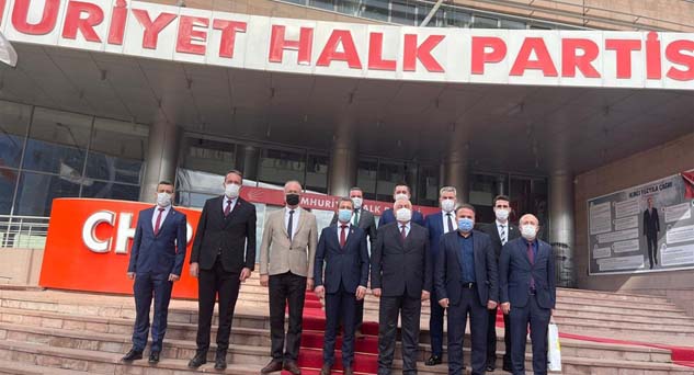 CHP Genel Merkezini ziyaret ettiler