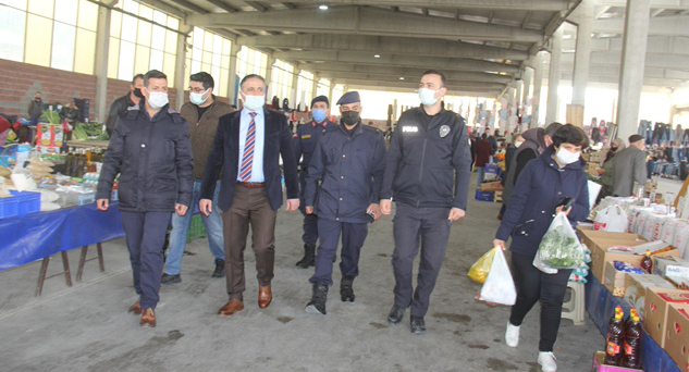 Kaymakam Kılıç’tan Pazar yeri denetimi