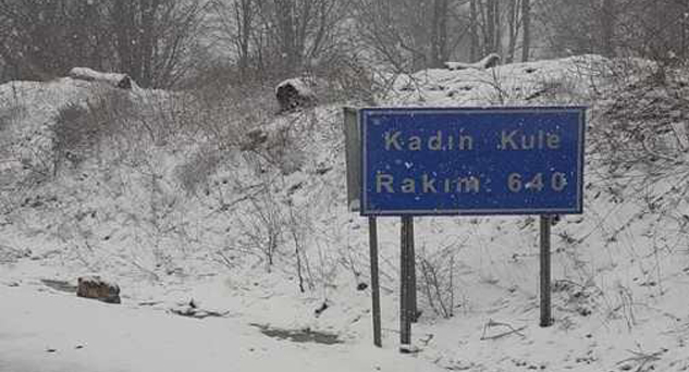 Nisan ayında Istrancalar’a kar yağışı
