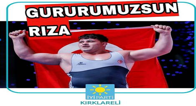 Başkan Tekeş; “Gururumuzsun Rıza”