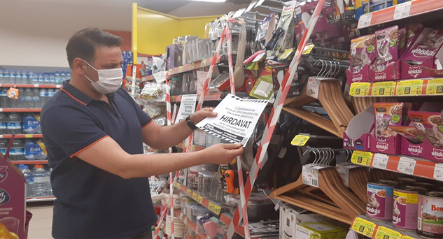 Pınarhisar’da marketler denetlendi