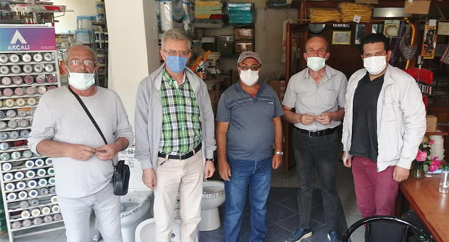 Esnaf ziyaretlerine kaldıkları yerden devam
