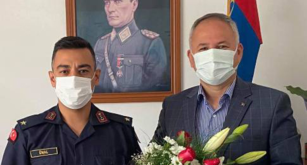 Pınarhisar ilçe Jandarma Komutanlığını ziyaret etti