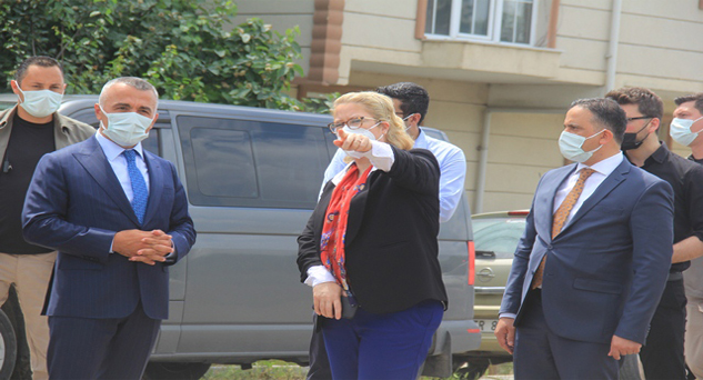112 Acil Çağrı Noktasını inşaatını inceledi