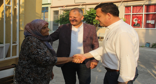 Şehit yakınını es geçmedi