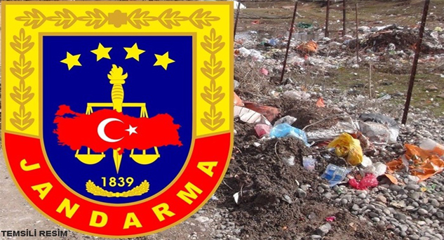 Çöplükteki çitleri çalan şahıslara Jandarma’dan suçüstü