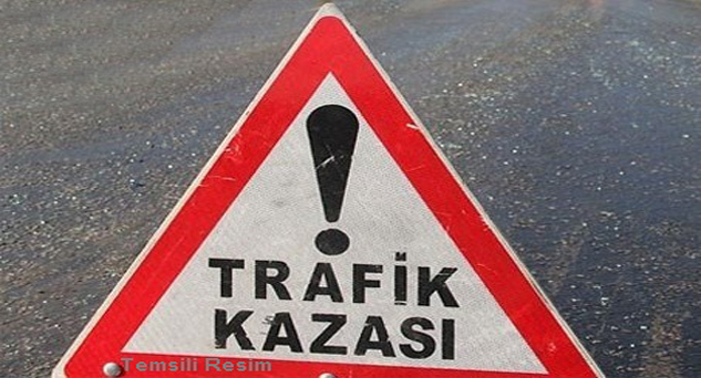 Viraja hızlı girince kaza yaptı