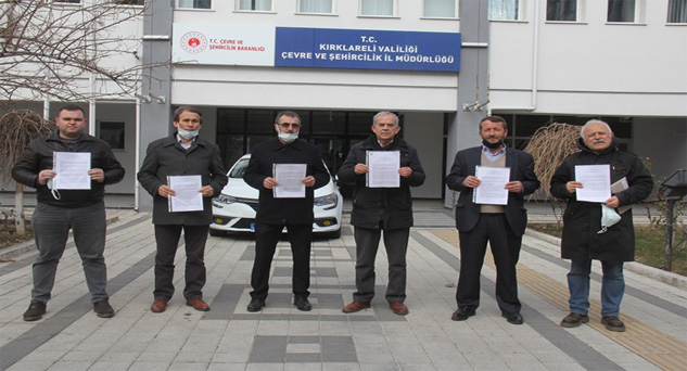 Köyleri adına itiraz dilekçelerini verdiler