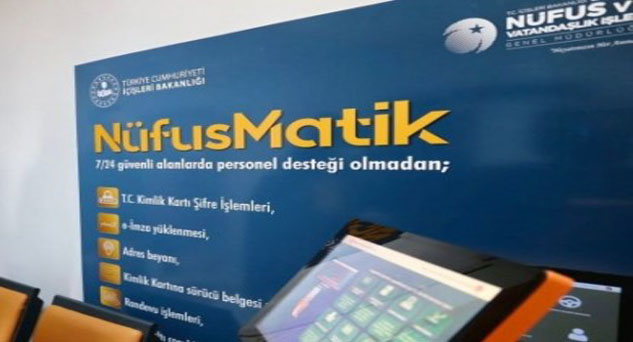 Nüfusmatikler 81 ilde aktif