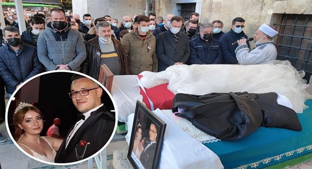 Yeni evli çifti ölüm bile ayıramadı